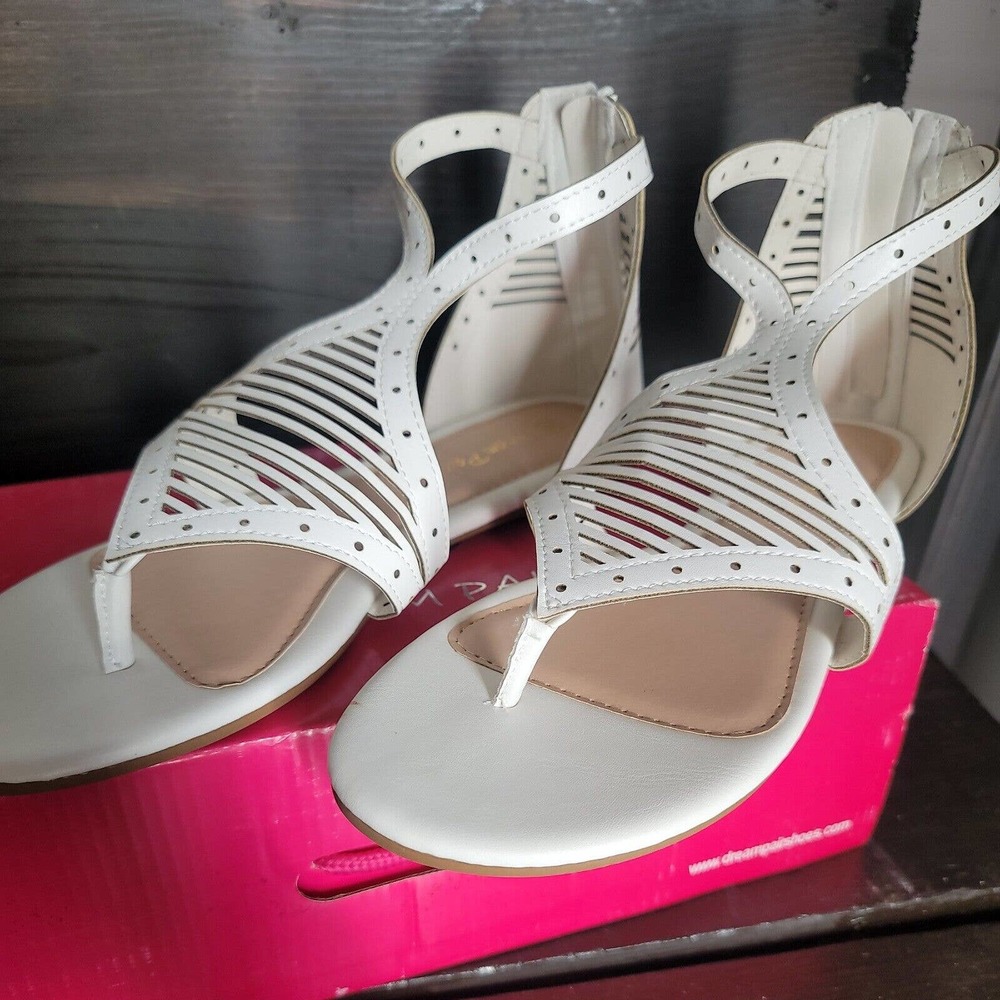 DREAM PAIRS Women's Flat Sandals Fashion Comfort Gladiator Shoes For Summer US 6